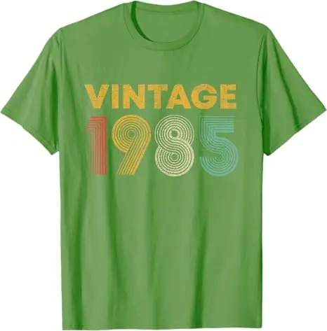 Classic 1985 Retro Style Vintage T-Shirt Humor Funny 40th Birthday Best of 1985 Saying Tee 40 Years Old Clothes Mama Daddy Gifts