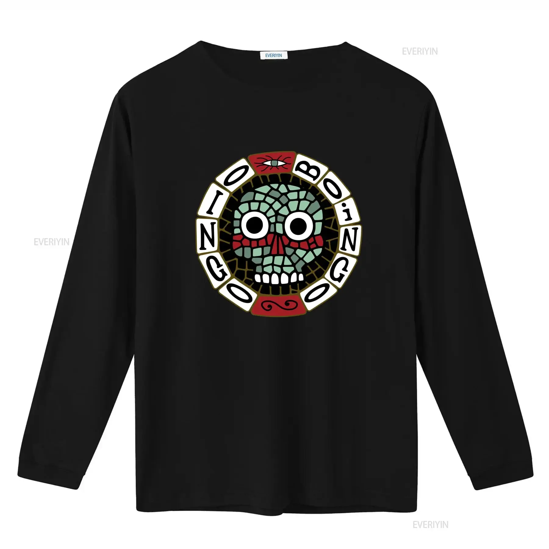 Oingo Boingo 1995 Tour Skull T Shirt for Fans Sizes S 5XL Black vintage Washed Slightly Versatile streetwear graphic homme