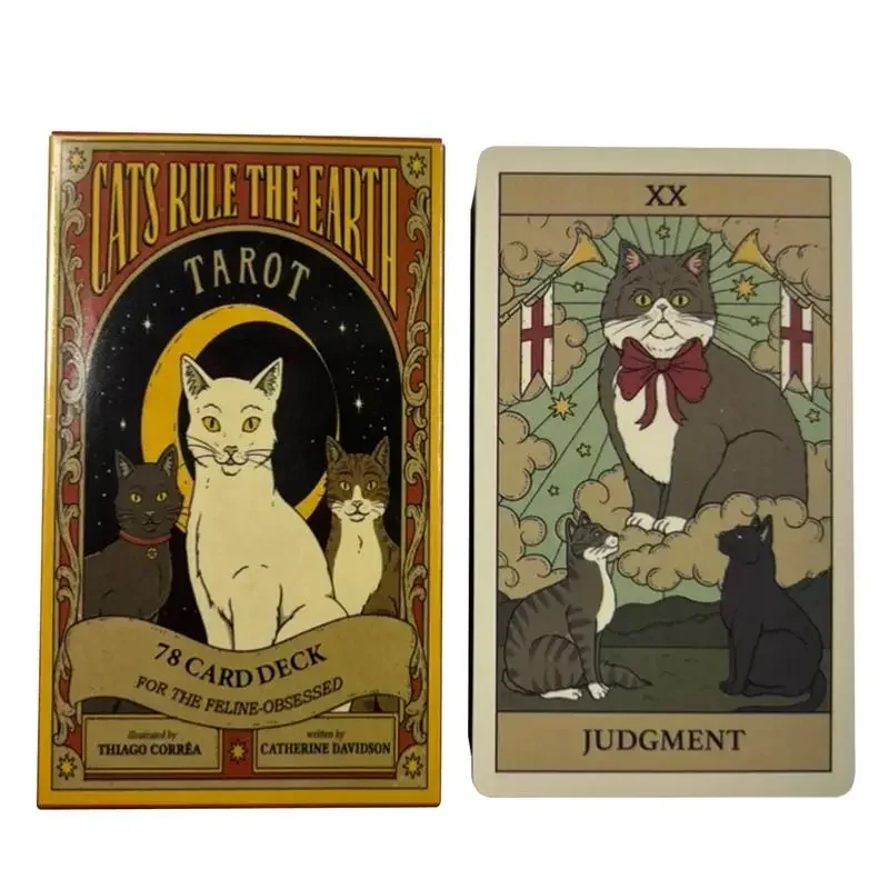 HOT!! Cats Rule Earth tarot cards A 78 Oracle Deck Unique Cards for Cat Lovers and Tarot Enthusiasts Cute Tarot