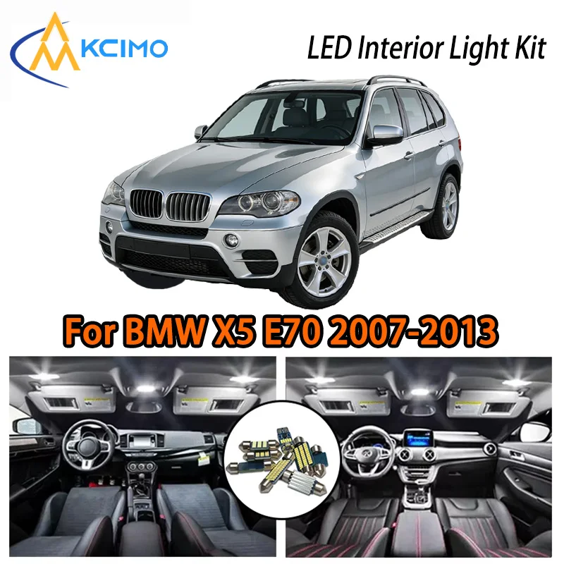 

KCIMO For BMW X5 E70 2007-2013 Premium LED Interior Kit - 2 Colors , Quick Installation, Long-Lasting