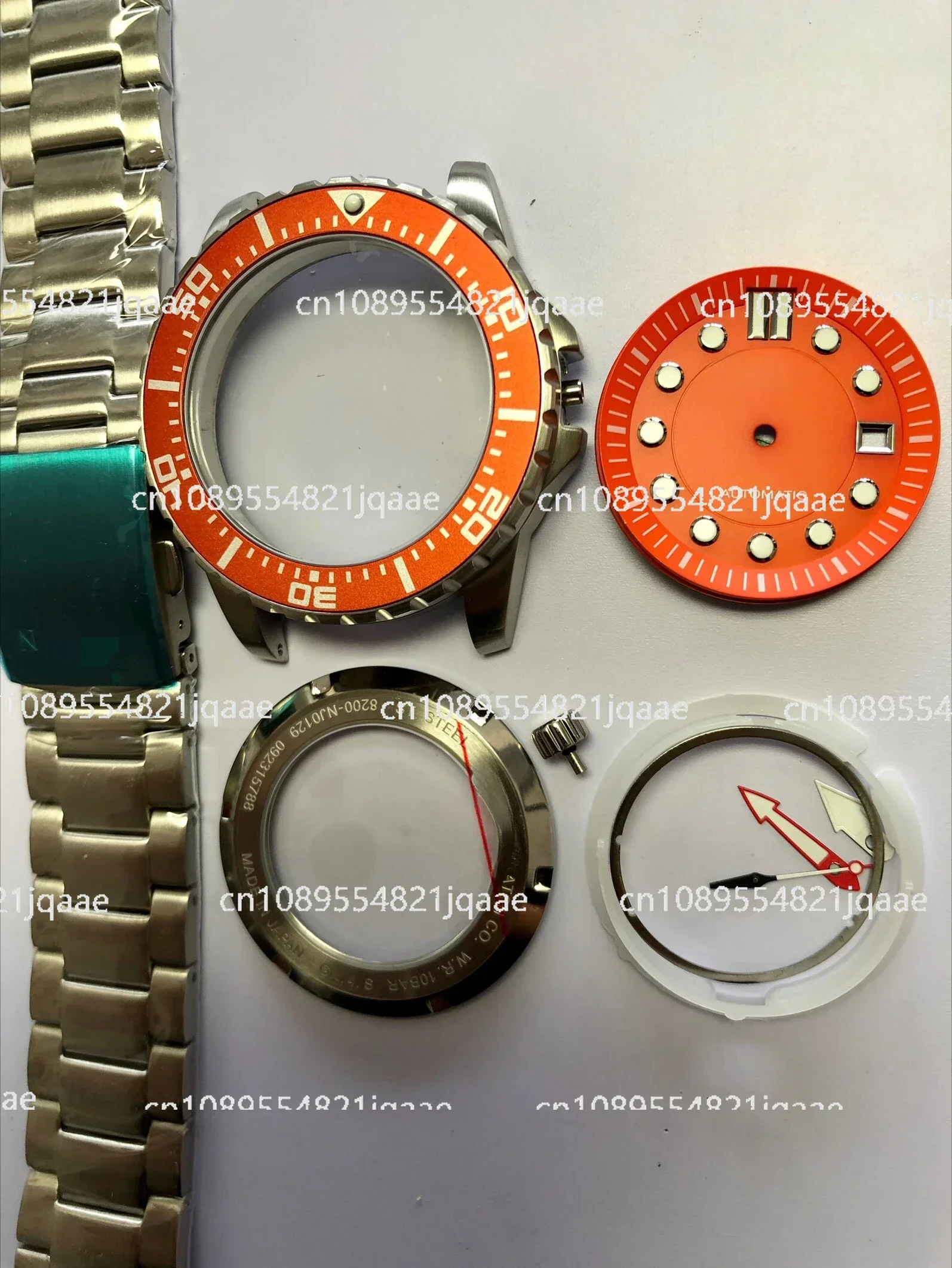 

8200 Case 8215 Case, Enhanced Mineral Glass Mirror Stainless Steel Case, Complete Accessories, New Watch Accessories