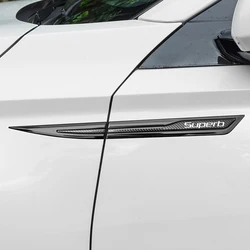 Pegatinas de Metal para la cintura de la puerta del coche, calcomanías para guardabarros lateral del coche, accesorios exteriores del cuerpo, emblema para Skoda Superb 1, 2, 3