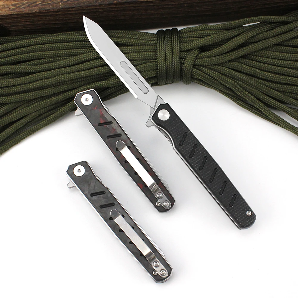 Carbon Fiber Scalpel Portable Pocket Folding Knife Outdoor Survival Camping Self defense Unpacking Surgical Multi Small Knife