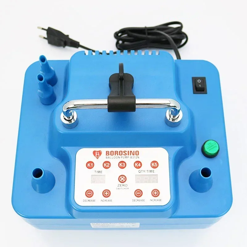 

Electric Balloon Pump 800W 1200W with Timer Dual Holes Professional Inflator with Memory Function Foot Switch 800W