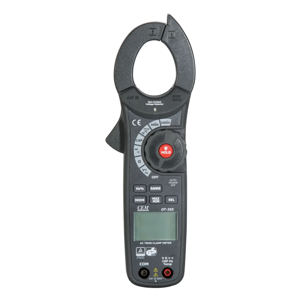 

GOYOJO DT-355 6000 Count Professional Auto Ranging Digital Clamp Multimeter with AC True RMS, NCV Function