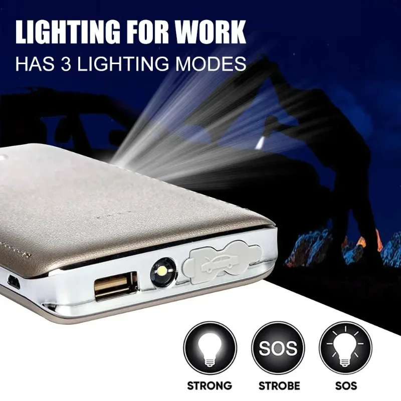 12 فولت مايكرو ستارت الداعم المحمولة سيارة الطوارئ بدء الطاقة 10000 مللي أمبير بطارية المحرك متعددة الوظائف بدء الطوارئ