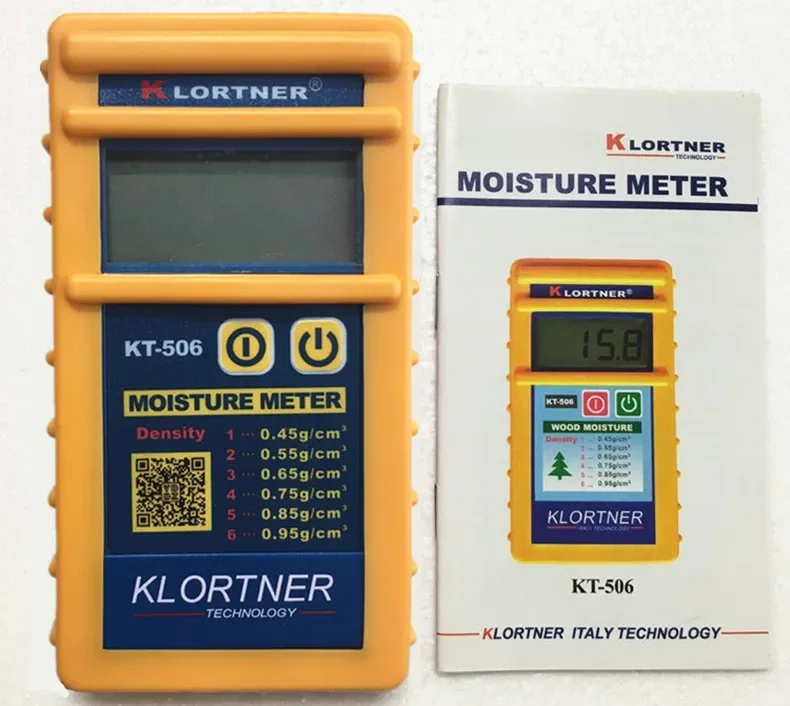 KLORTNER Wood Moisture Meter KT-506 Induction Wood Moisture Meter/Water Meter/Moisture Meter