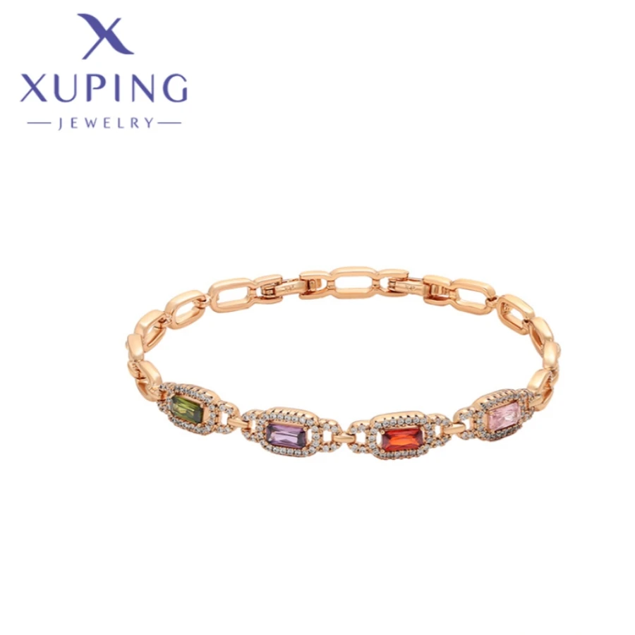 Xuping Jewelry Hot Sales High Quality Fashion Designer Elegant Style Women's Bracelets Gold Color Christmas Wish Gift X000688372