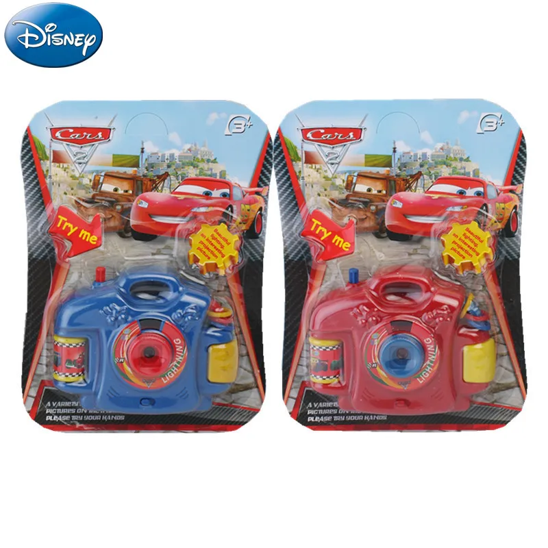 Disney Cars 3D Electronic Light proiezione Camera Toy Spiderman figure Anime Marvel Camera giocattolo educativo regalo di natale per bambini