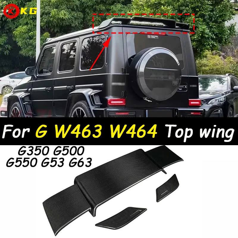 

Suitable for Mercedes Benz G rear spoiler W463 W464 G350 G500 G550 G53 G63 2018-2023 black/carbon fiber rear spoiler