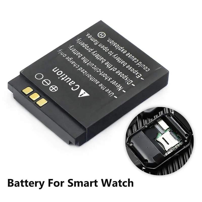 PURFIELD Smart Watch Battery LQ-S1 3.7V 380mAh lithium Rechargeable Battery For Smart Watch QW09 DZ09 W8 Universal Watch Battery