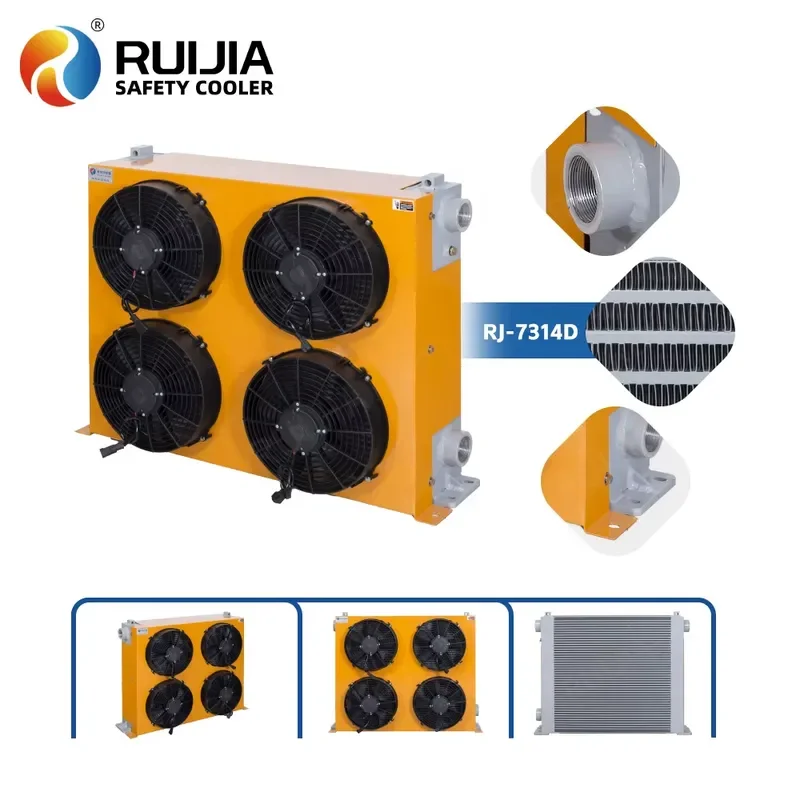 High-flow, High-air-volume Air-oil Cooler, Gear Box Lubricating Oil Plate Heat Exchanger, Free Drawing Design