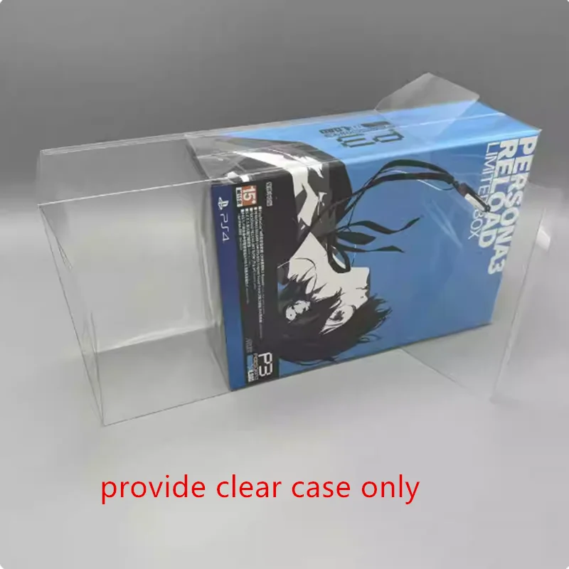 50pcs Transparent Box Protector For Persona 3 Reload/P3R/PS4/PS5 Collect Boxes TEP Storage Game Shell Clear Display Case
