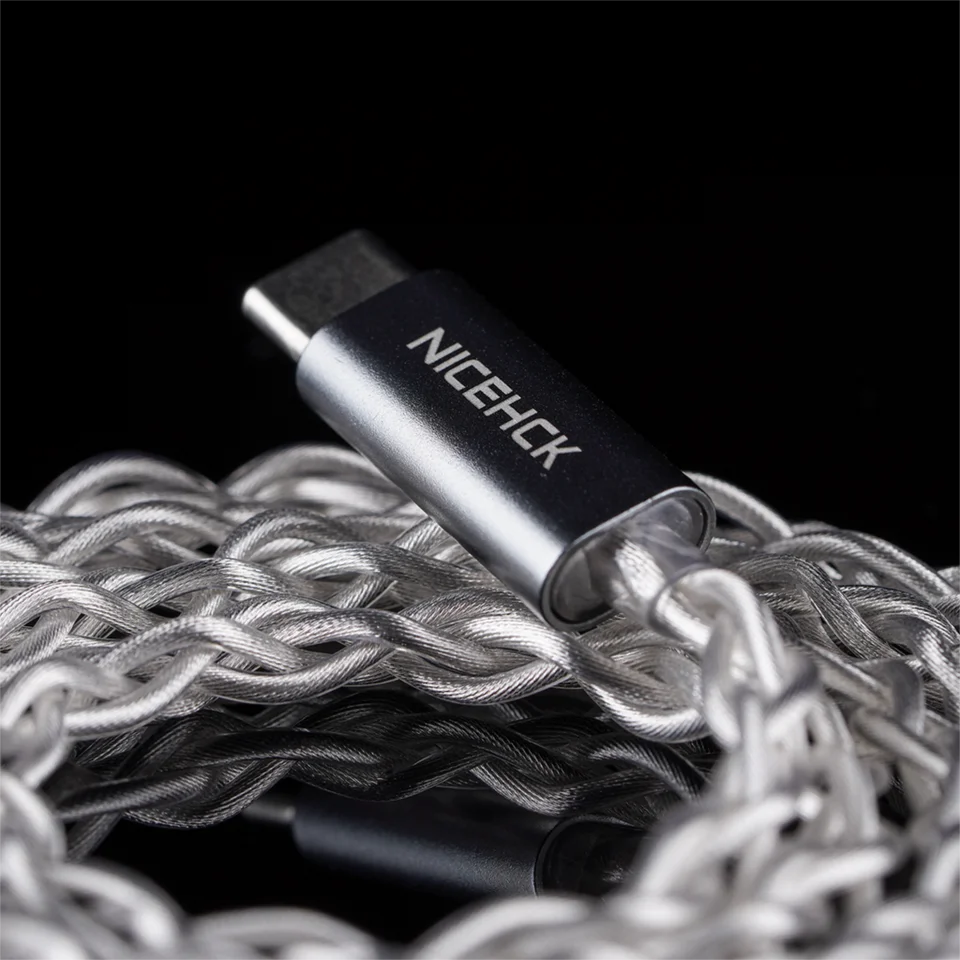 フルレンジ 1BA イヤホン NICEHCK SP4 リケーブル TYPE C NICEHCK SP4 USB C IEM Cable Type-C Decoding Upgrade Cable with Microph