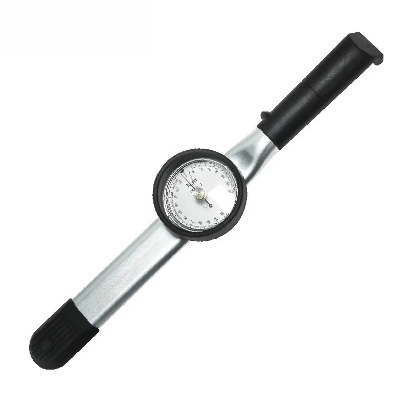 

Dial type torque wrench with preset adjustable pointer, kilogram torque test, measurement angle
