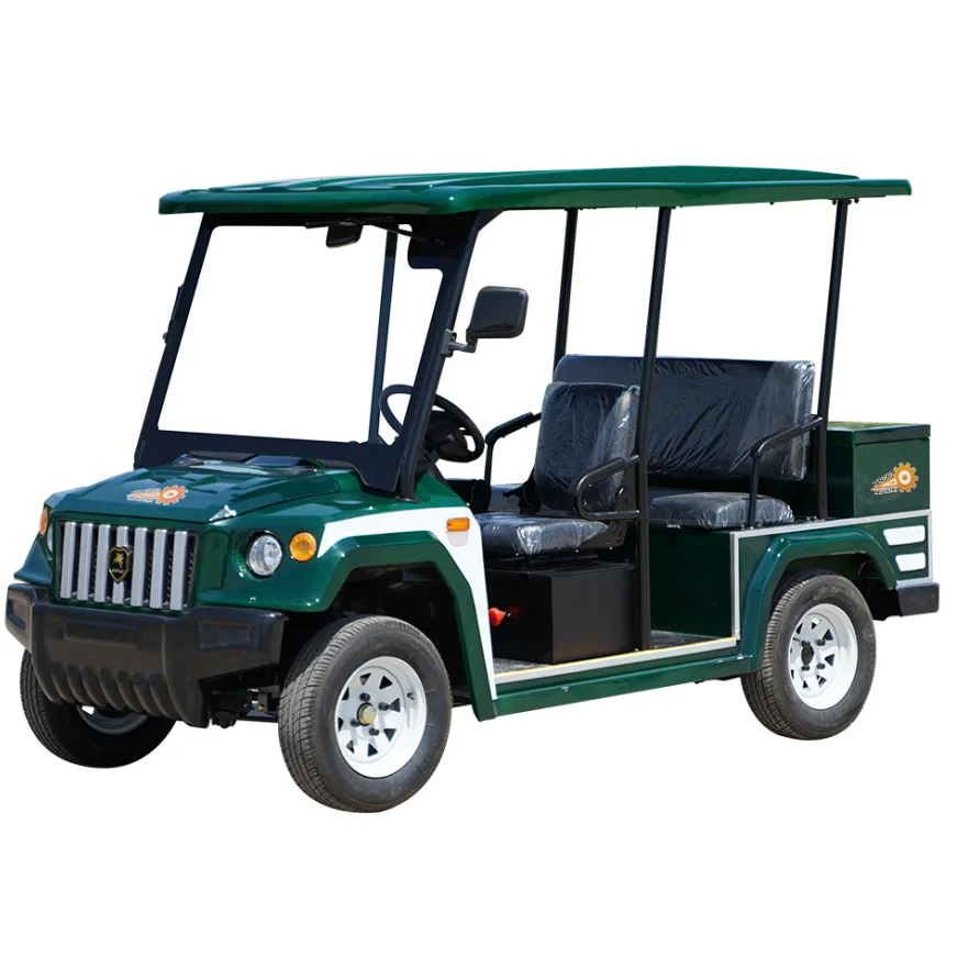 Factory Wholesale Price Luxury 6 Seater Off Road Electric Golf Carts Sightseeing Club Car 72V Lithium Battery Golf Buggy