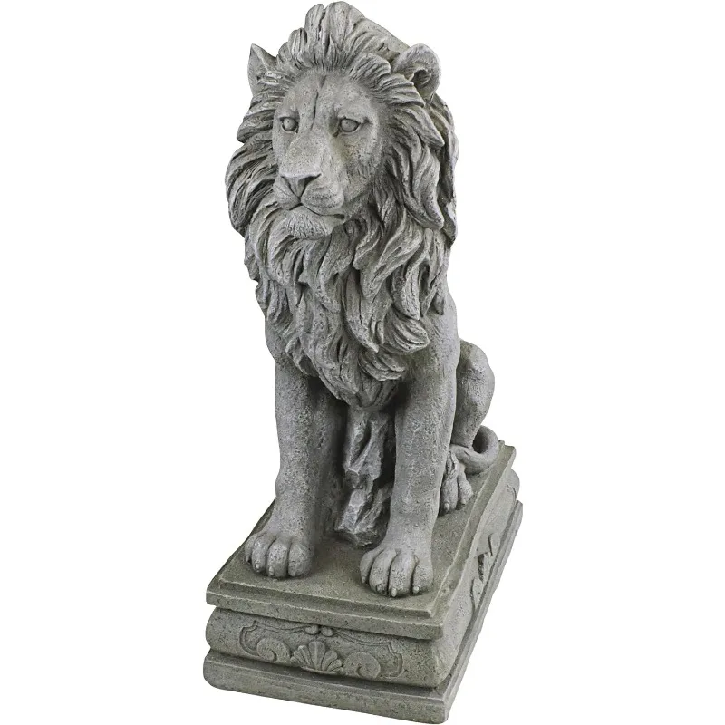 Fouquet Royal Sentinel Lion Statue: Set di due