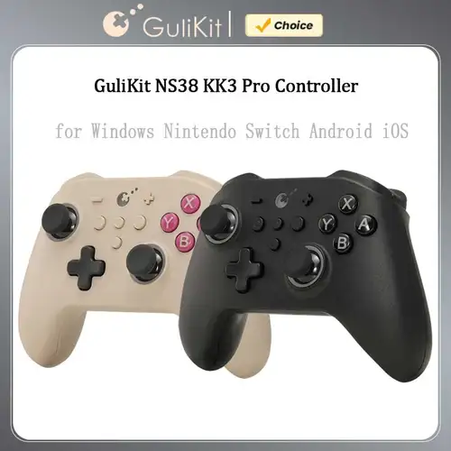 Controlador GuliKit NS38 KK3 Pro KingKong 3 Gamepad con joysticks de efecto Hall y disparadores para Windows Nintendo Switch Android iOS