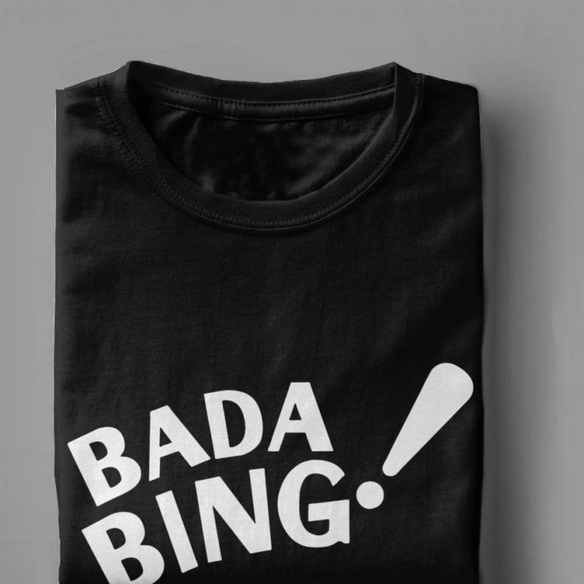 Bada Bing Sopranos T Shirts Men Premium Cotton Vintage Tops T Shirt Crime Drama Tv Series Tony Tshirts Camisas Tops