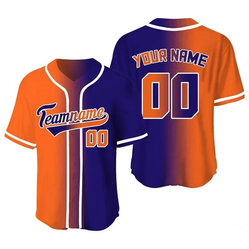 Custom City Baseball Jersey For Men Shirts Sublimation Blanks Team/Name Training Baseball Uniform Sportswear Man Clothing