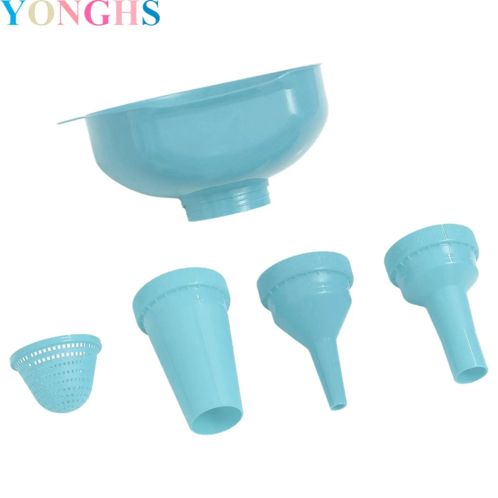 

Wide Mouth Plastic Funnels for Kitchen Use Versatile Food Grade Funnels for Filling Bottles Cooking Funnel Set with Strainer