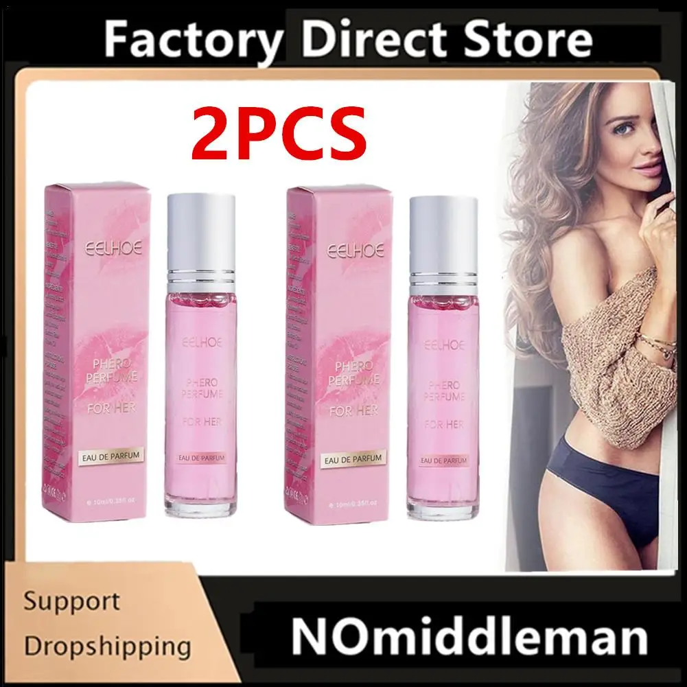 2PCS 10ml Flirting Perfume Pheromone Sexually Stimulating Fragrance Oil Fresh Light and Long-lasting Fragrance Sexy Product