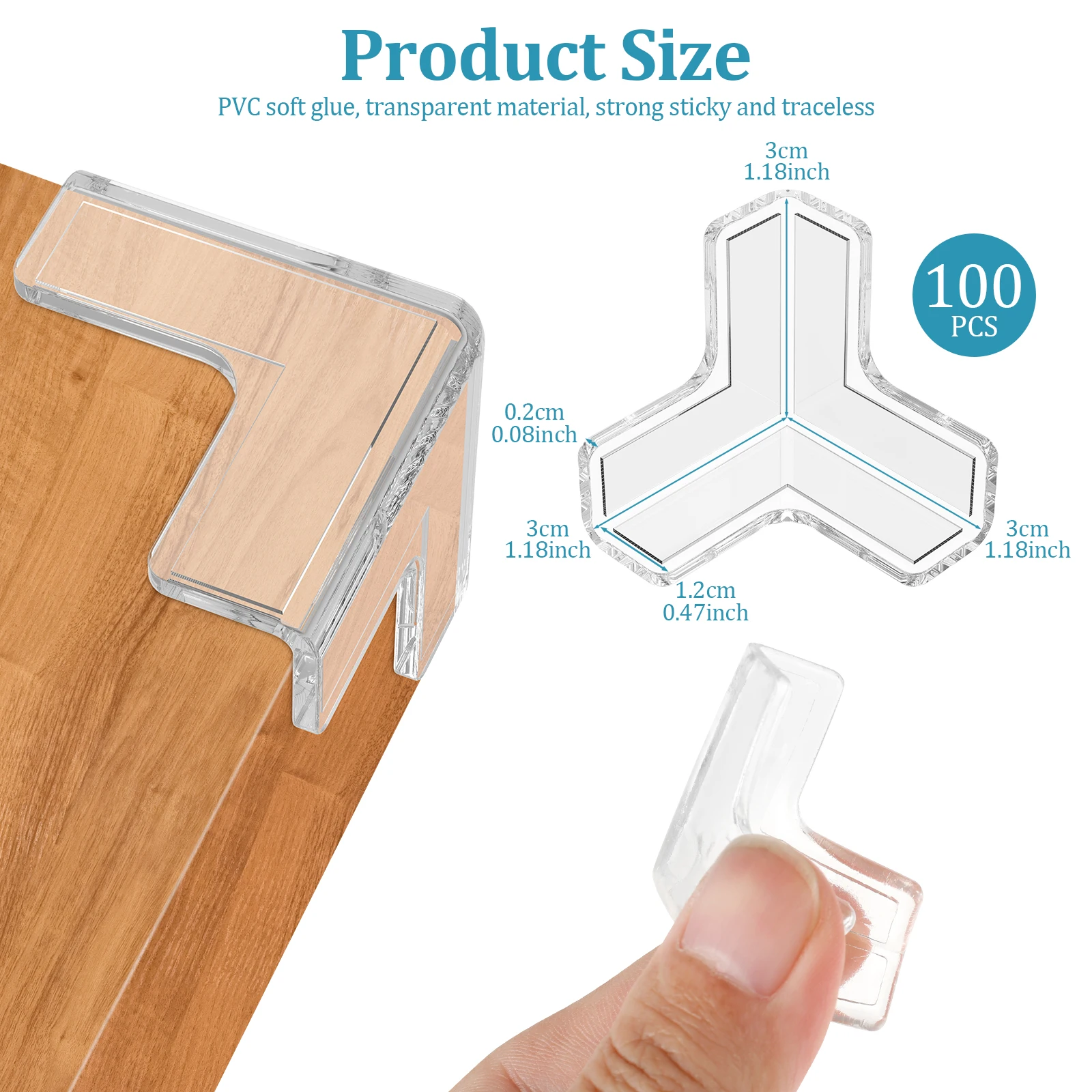 24/48/100 قطعة سلامة الطفل سيليكون حامي الجدول ركن حافة غطاء للحماية مقبس كهربائي الأطفال المضادة للتصادم الحرس