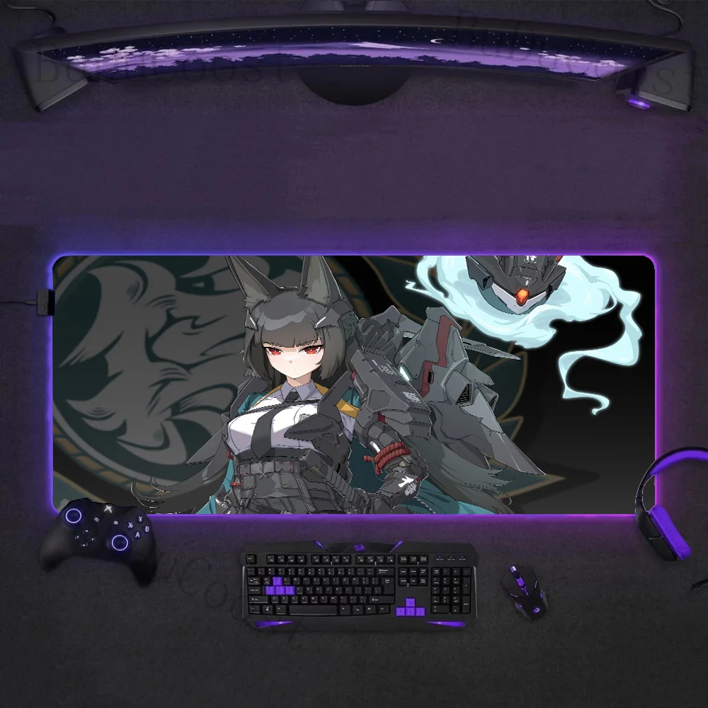 

Zenless Zone Zero Hoshimi Miyabi desktop Best Sellers Large Game HD print Mouse Pad Backlit RGB Mouse Pad Accessories Mouse Pad