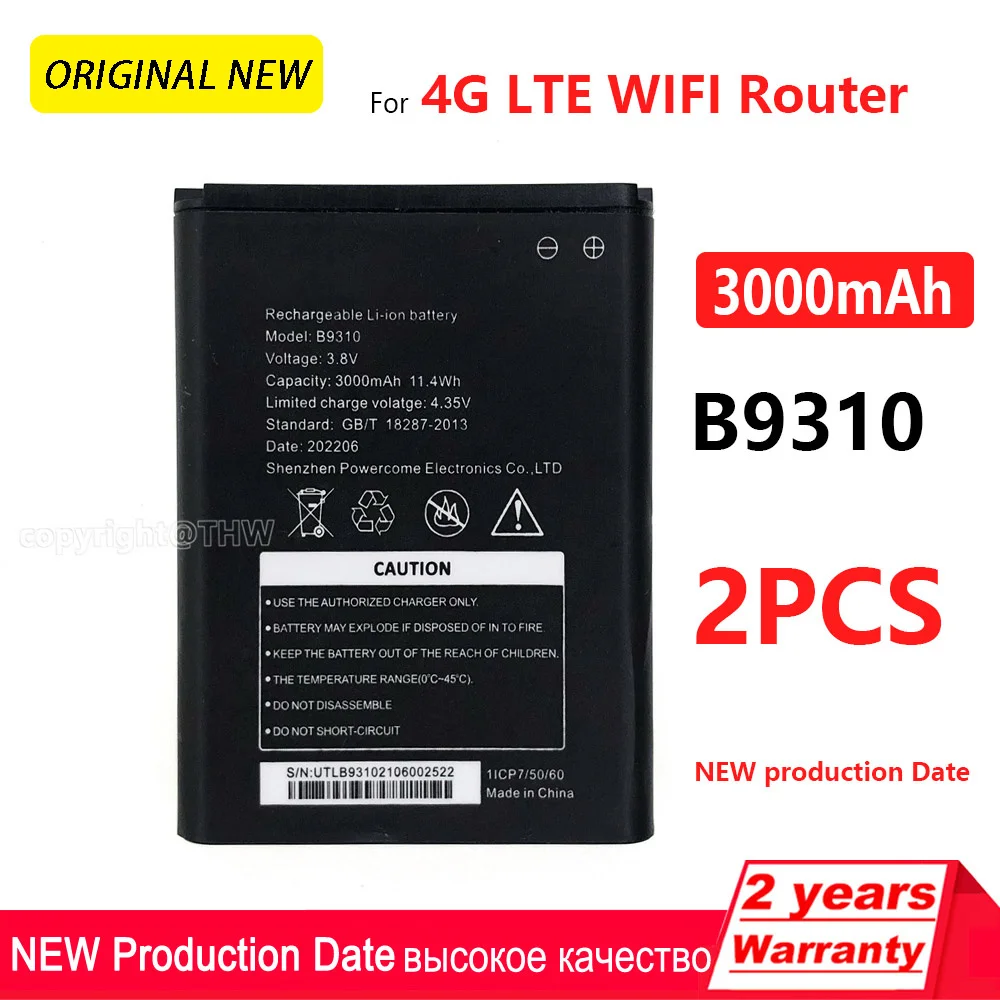 Original B9310 3.8V 3000mAh Rechargeable Battery For D-LINK B9310 11.4Wh 4G LTE Wi-Fi Router Hotspot Modem Replacement Battery