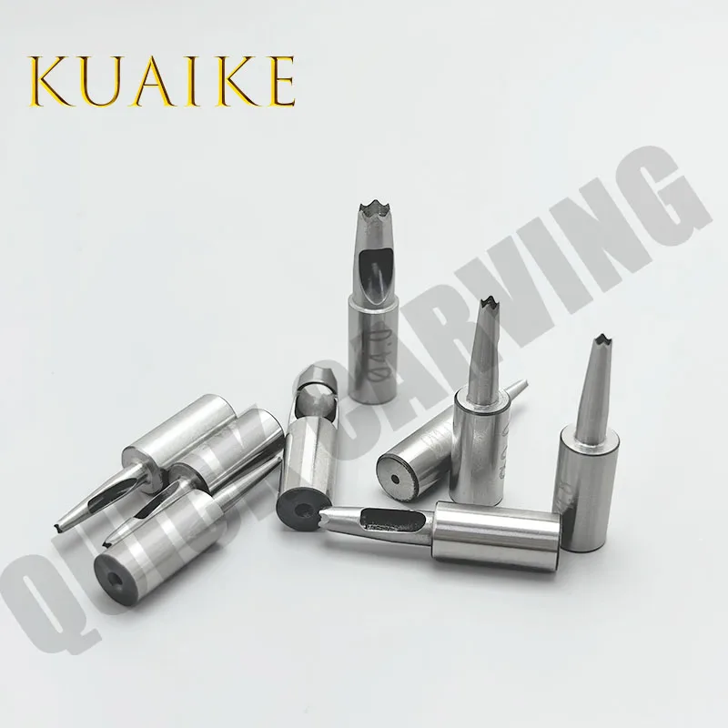 10 قطعة ATOM GBOS EMMA اللكم بت HSS الناخس الجلود اللكم سكين آلة قطع الملحقات ل اللكم أقمشة البوليستر #1