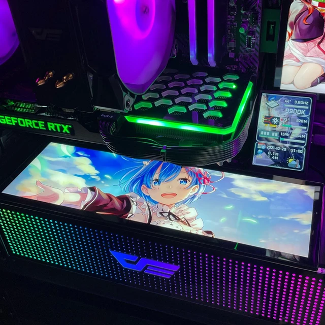Customized PC Case Side Panel GPU Backplane RGB Faith Light