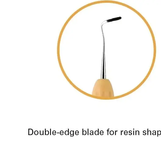 

Инструмент для наполнения стоматологической смолы для эстетического восстановления, совместимый с ножом из смолы LM, пластиковым комодом, силиконовой ручкой