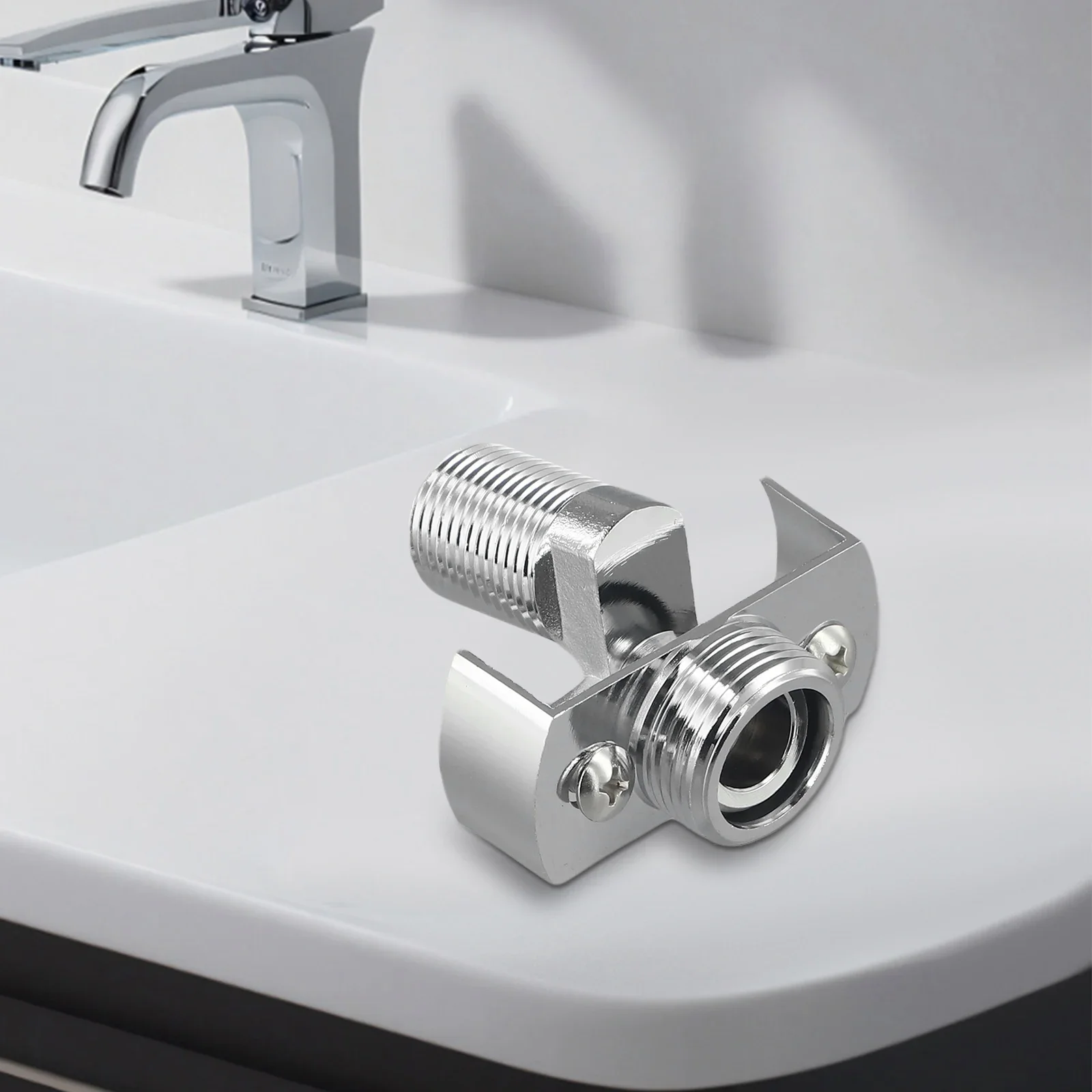 For Faucet Angled Curved Foot For Bathrooms For Kitchens Flexible Positioning Wall-mounted 40 Degree Adjustable