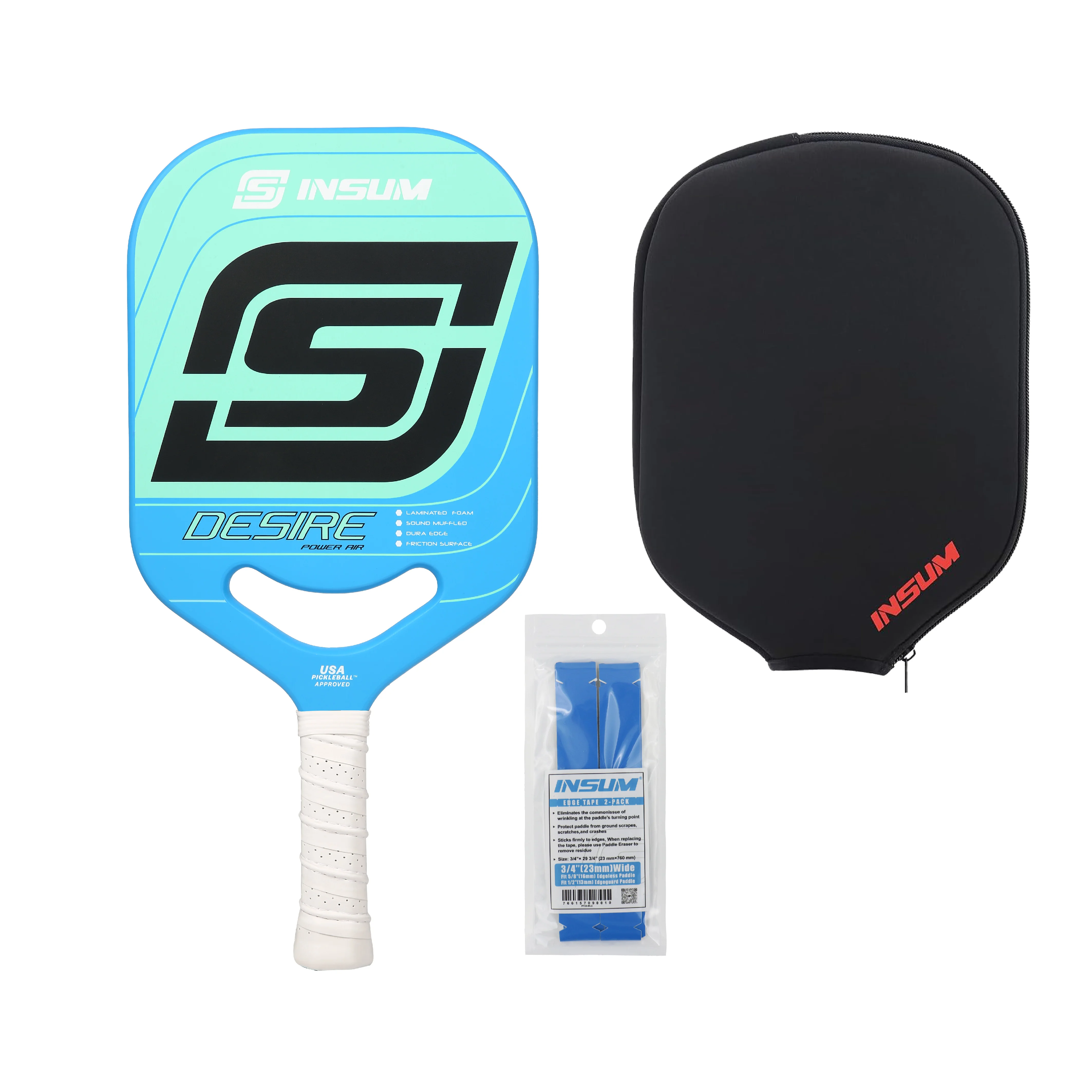 

3K Premium Corbonfiber Pickleball Paddles Soft Racquet Grip&Aerodynamic Throat Enhancing Spin Improve Hitting Experience