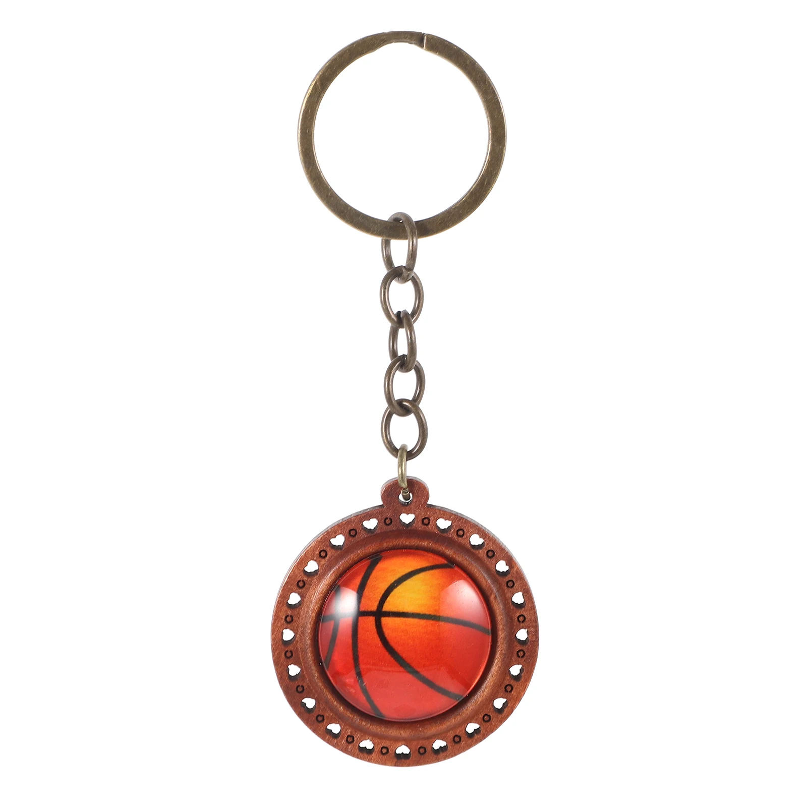 

Exquisite Sports Basketball Keychain Decorative Key Rings Bag Hanging Ornament Small Gift Keychains For Boys Sports Party Favors