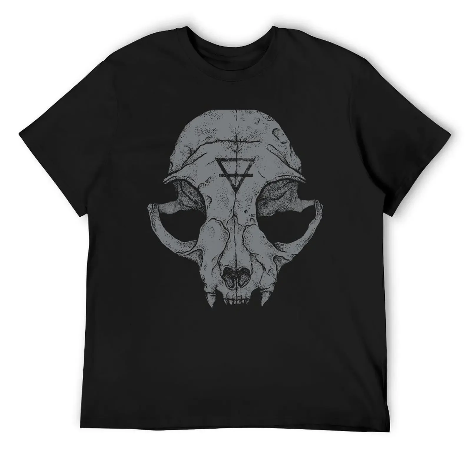 

Cat Skull T-Shirt shirts graphic tee summer top oversized luxury clothes men
