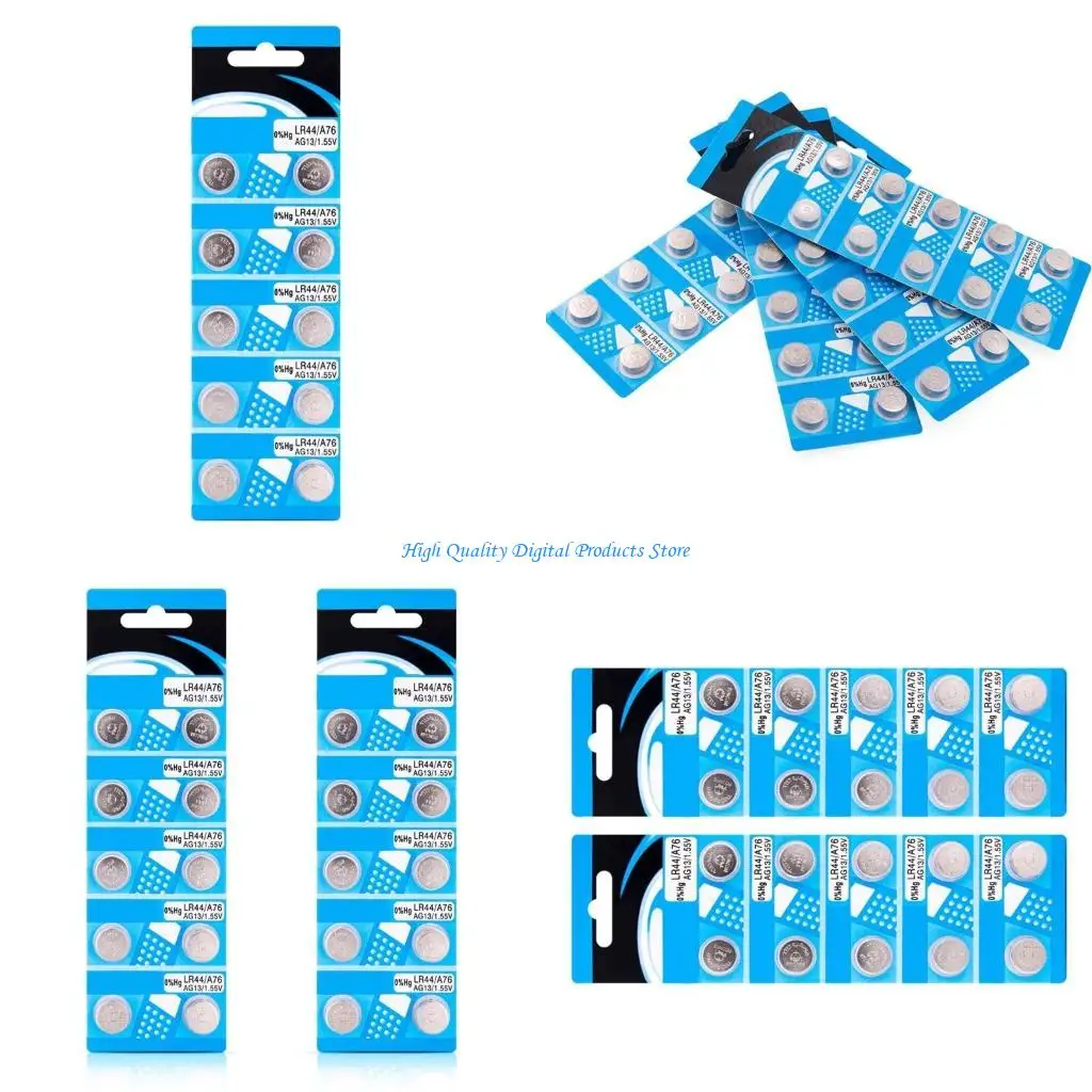 

U2JE 10/20Piece LR44 Watch Button Batteries Metal Constructions For Portable Devices