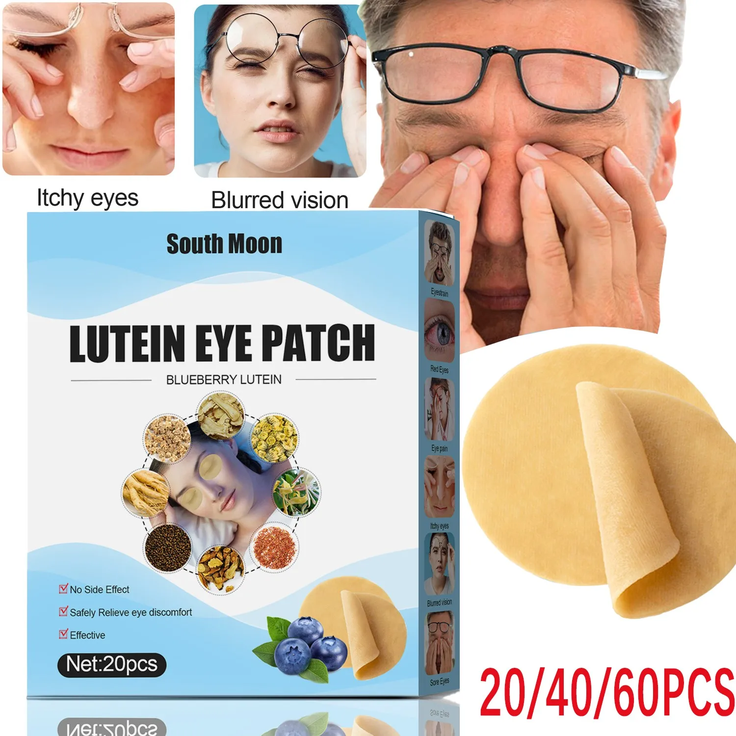 

20-60PCS Eye Patch Relief Fatigue Eye Excessive Use Dry Eye Treatment Eye Discomfort Patch Sleep Eye Care Patch