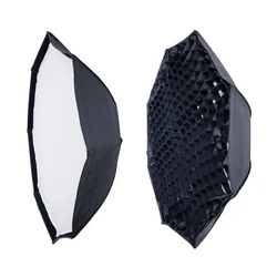 Studio Octagon Honeycomb Grid Softbox Reflector softbox with Bowens Mount for Studio Strobe Flash Light