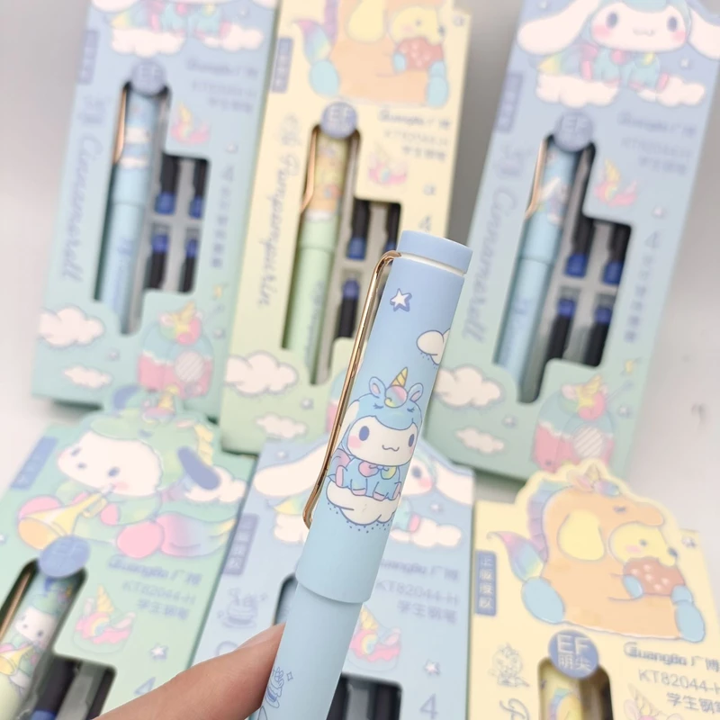 1pcs/ Set Of Sanrio Unicorn Cinnamoroll Cartoon Cute Ef Pen Tip Daily Practice Writing Student Pen Stationery Wholesale