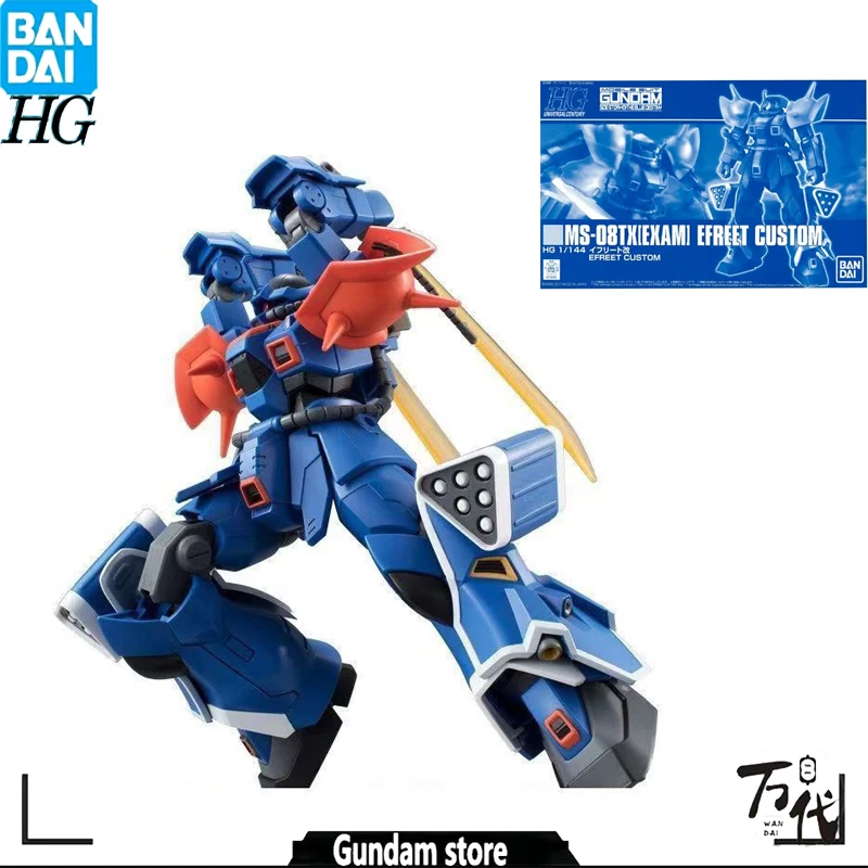 

100% ORIGINAL BANDAI GENUINE GUNDAM HGUC 1/144 MS-08TX EXAM Efreet Custom ANIME FIGURE COLLECTIBLE ORNAMENTS GIFTS FOR CHILDREN