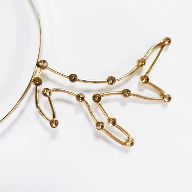 652F Rhinestones Reindeer Antlers Headbands Crystal for Cat Ears Hairband Delicate Hair Accessories Party Creatures Theme