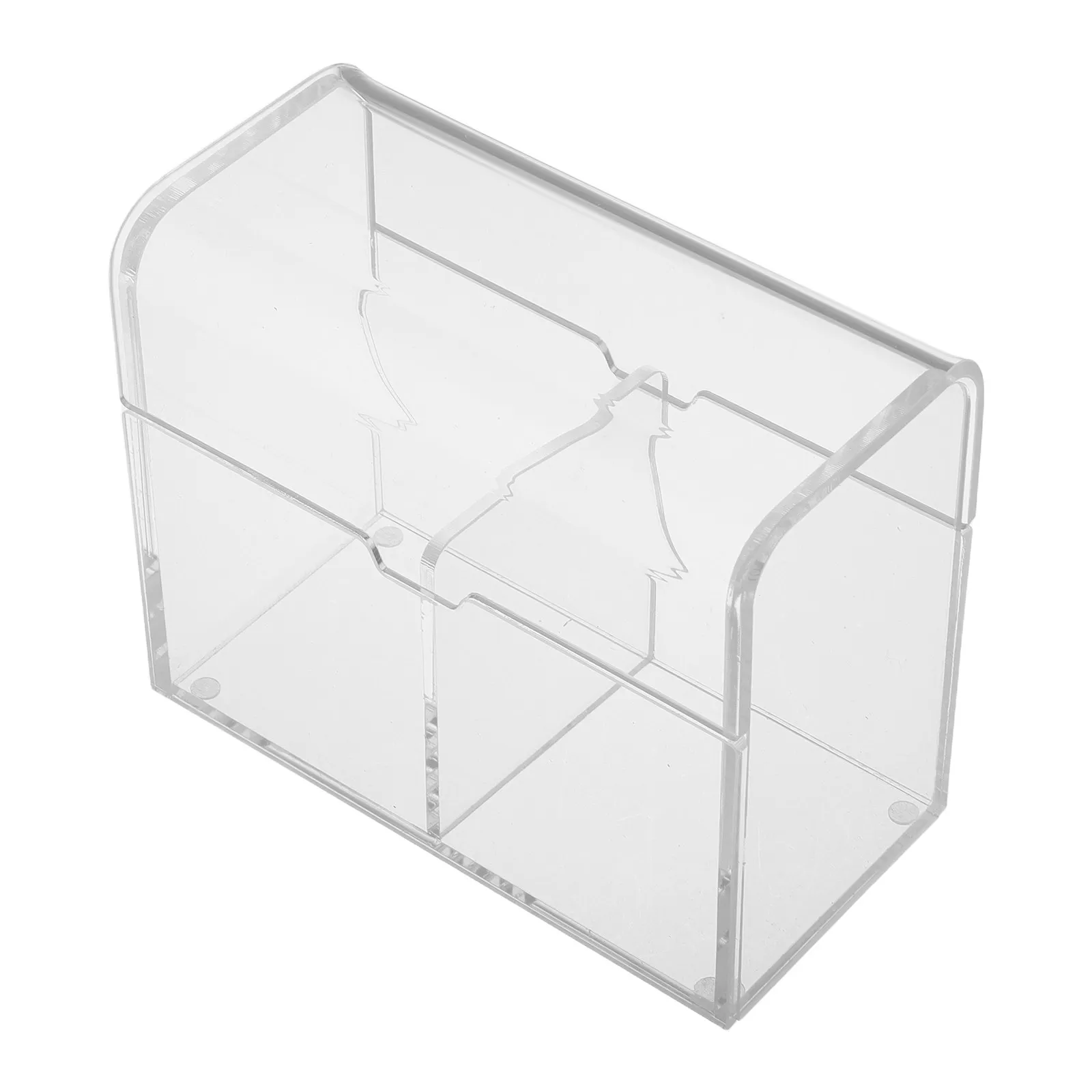 Large Clear Acrylic Card Organizer Box Plastic Storage Case for Story Cards Playing Cards Flashcards Holder Trading Card Box