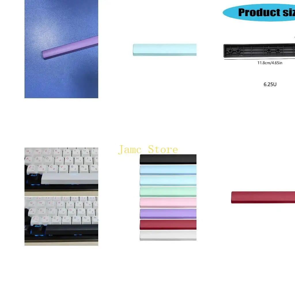 

LX0B 6.25U Space Bar PBT Matte Gaming Mechanical Keycap for Cherry MX Keyboard Switch OEM Height