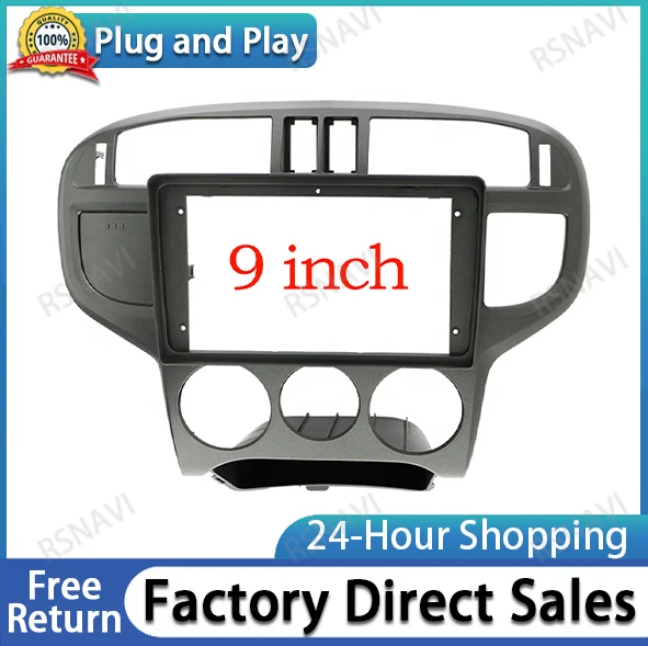 

9 inch Car Facia Radio Panel for HYUNDAI MATRIX 2001-2010 (Left Wheel) Dash Kit Install Facia Console Bezel Plate Adapter Trim