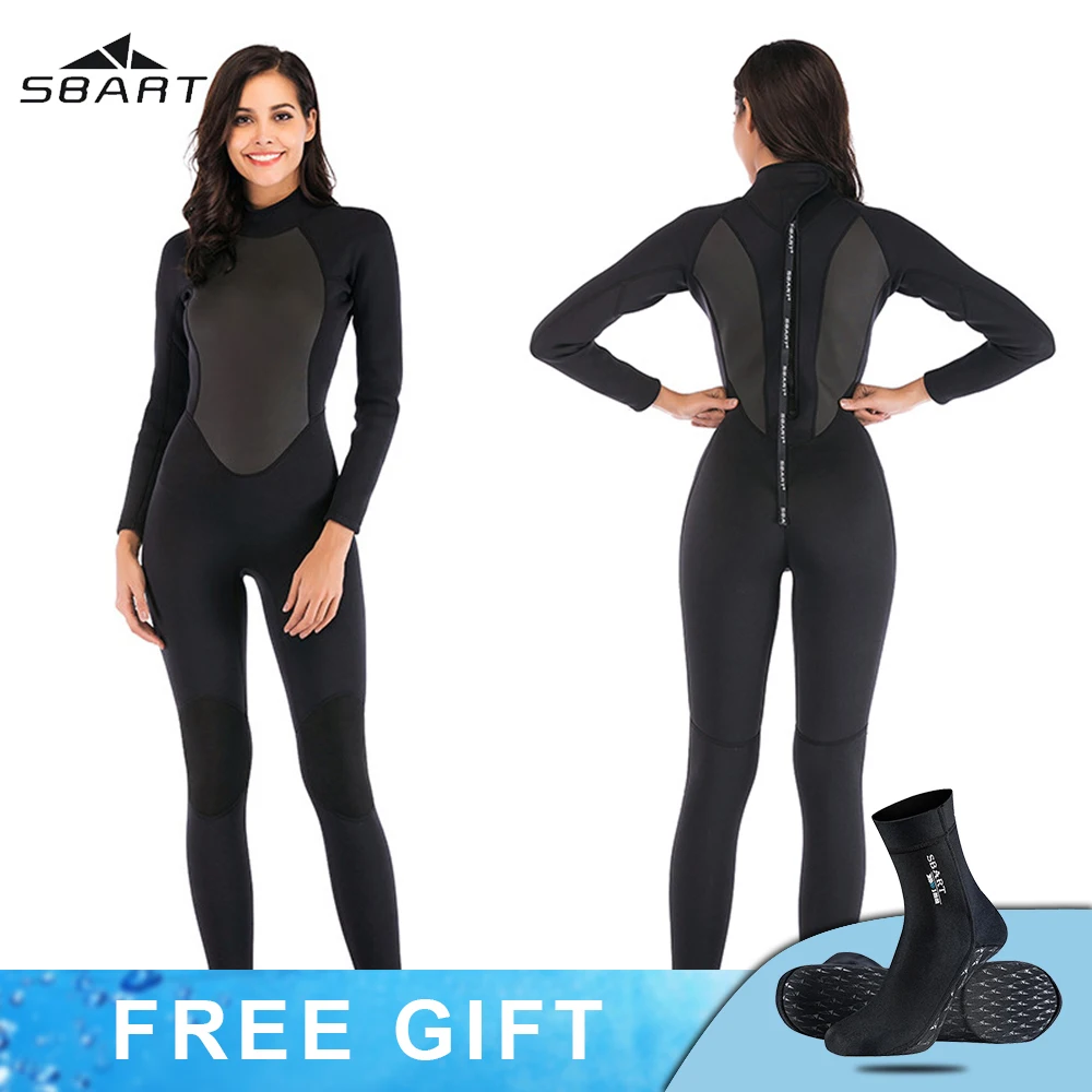 Women One-Piece Wetsuit 3mm Neopreno Swimsuits Rash Guards Snorkeling Kayaking Surfing Clothes Paddling Floatsuit Diving Suit