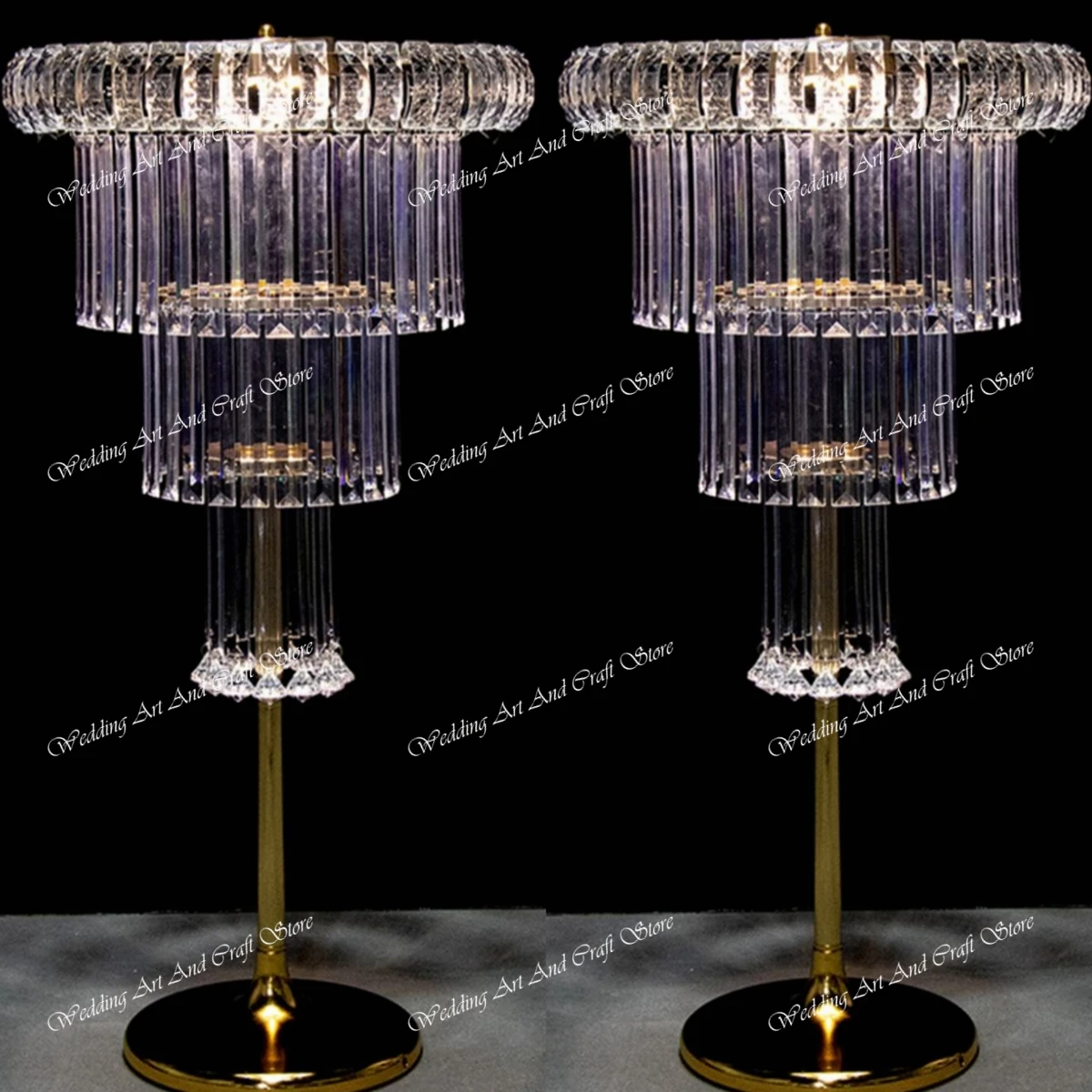 15pcs/5pcs)85-110cm) Acrylic Luminous Crystal Wedding Centerpieces Party Ceremony Lead Road Tall wedding Flower Holder