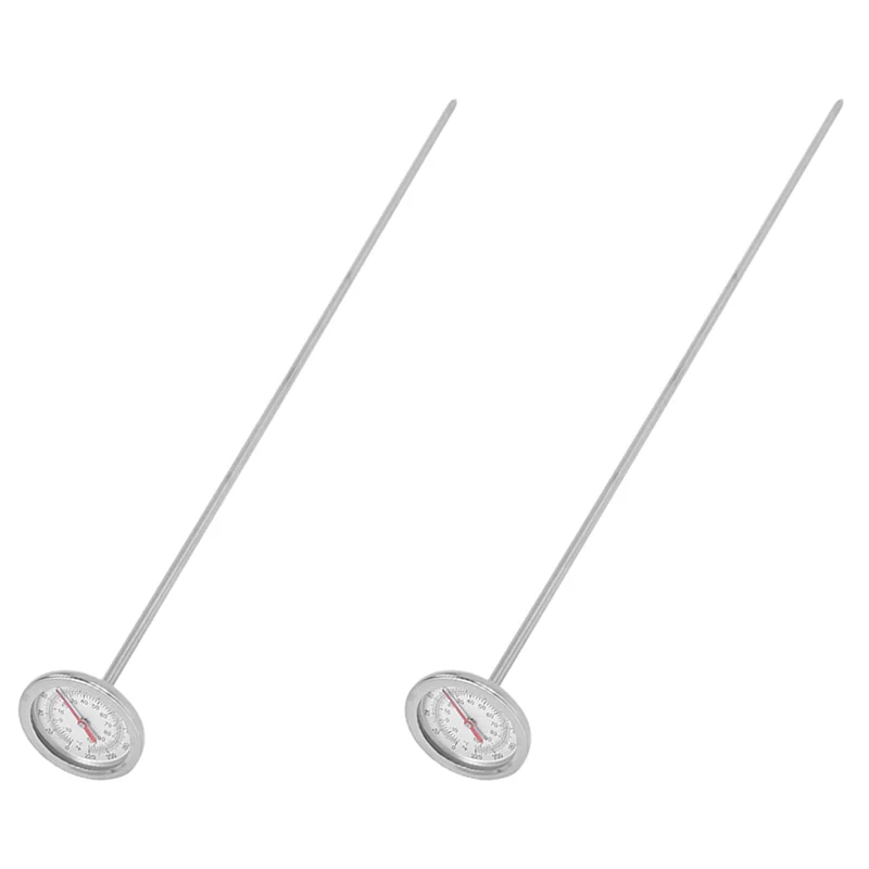 AB34-2X Termómetro de suelo de abono de tallo largo - Acero inoxidable de respuesta rápida de 20 pulgadas - Sonda de medición - Fahrenheit y Celsius