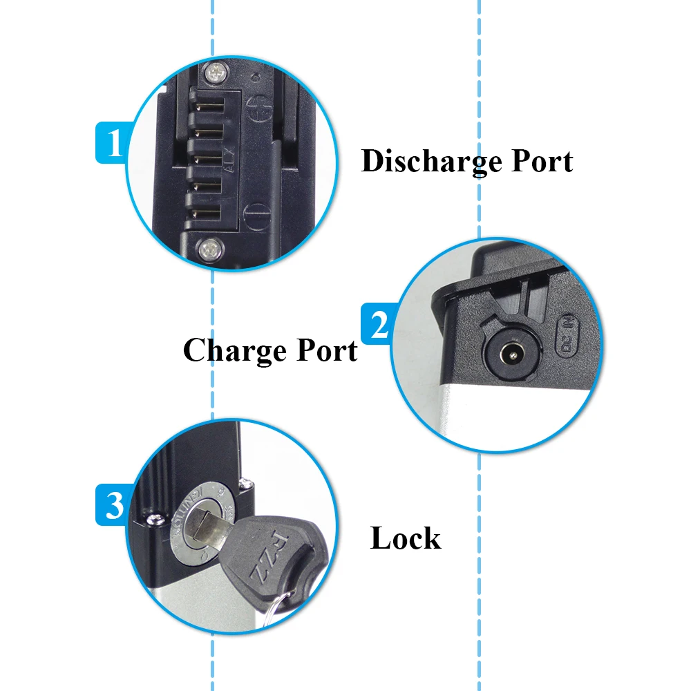 

Foldable 48V 13Ah Rear Rack E-Bike Battery for Matrix Big Elite VIP 13 Electric Bike 650w Motor with 20A BMS
