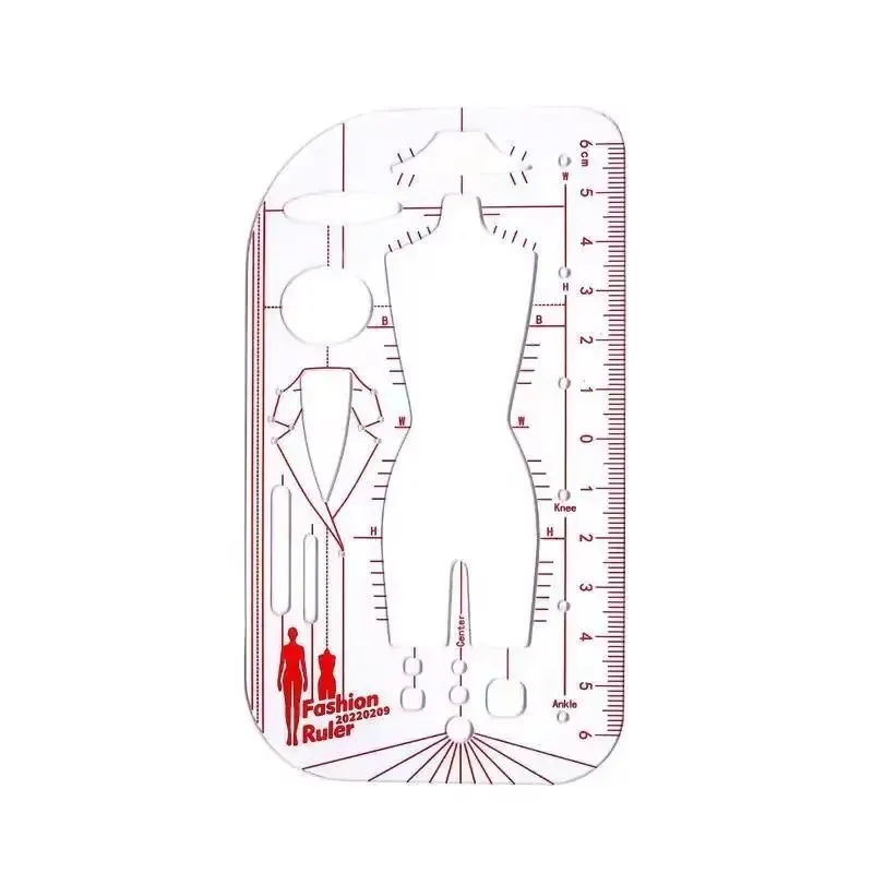NEW Human Template Fashion Ruler Fashion Woman Body Model Ruler for Clothes Designer Tool